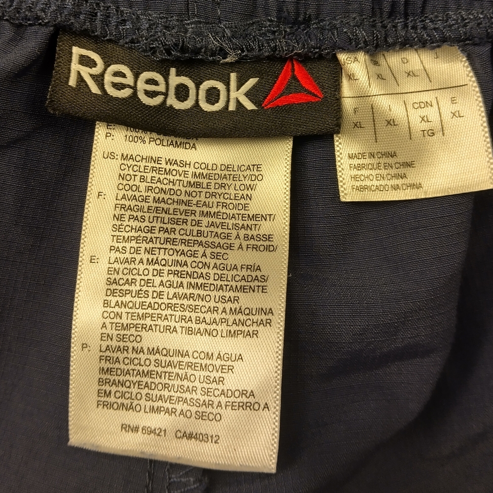 Reebok Men's Performance Athletic Shorts Navy Blue Size XL - Picture 9 of 9